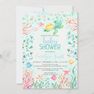 Invitación a Baby Shower en Ocean Sea