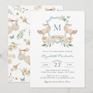Invitación a Baby Shower Es un Niño Azul