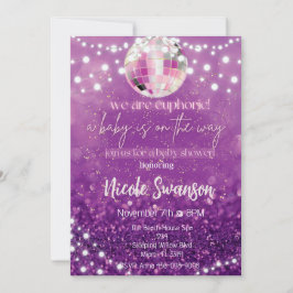 Invitación a Baby Shower estética de la euforia mo