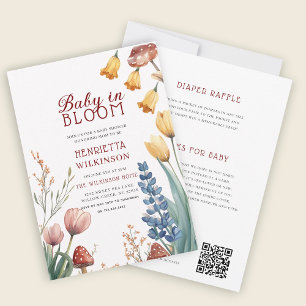 Invitación a Baby Shower Floral "Baby in Bloom"