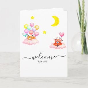 Invitación a Baby Shower forestal encantada - Anim