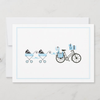 Invitación a Baby Shower - Gemelos