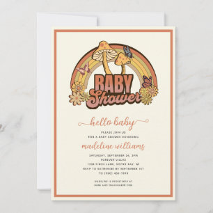 Invitación a Baby Shower hongo