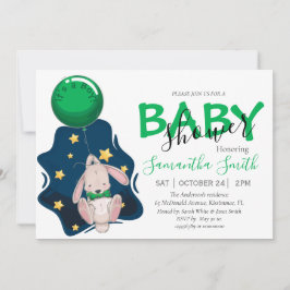 Invitación a Baby Shower, invitación a Conejo de C