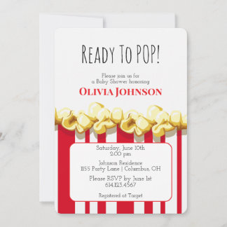 Invitación a baby shower ¡Lista para reventar!