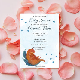 Invitación a Baby Shower Mama & Me Otter