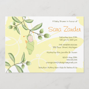 Invitación a Baby Shower - Mariposa