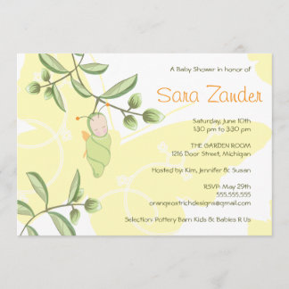 Invitación a Baby Shower - Mariposa