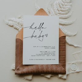 Invitación a Baby Shower Minimalista ARCHER