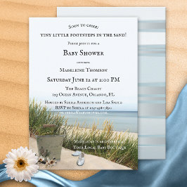 Invitación a Baby Shower Náutica de Dunas y Playa