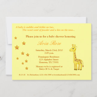 Invitación a Baby Shower neutra por género