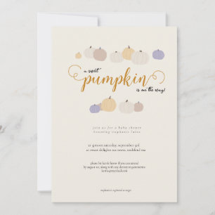 Invitación a Baby Shower neutra por género de cala