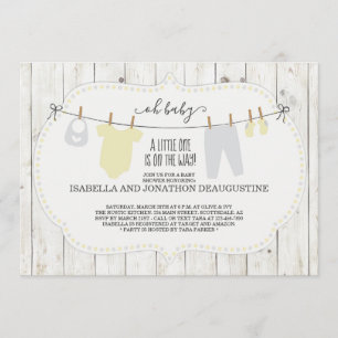 Invitación a Baby Shower neutra por género ruso