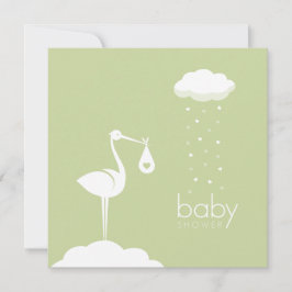 Invitación a Baby Shower neutral de entrega de alm