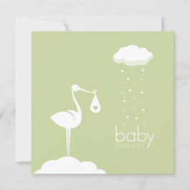 Invitación a Baby Shower neutral de entrega de alm