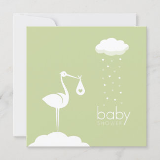 Invitación a Baby Shower neutral de entrega de alm