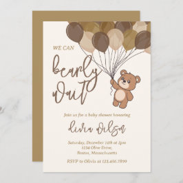 Invitación a Baby Shower neutral de espera tempran