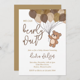 Invitación a Baby Shower neutral de espera tempran