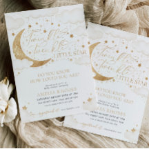 Invitación a Baby Shower Neutral de Estrella Peque