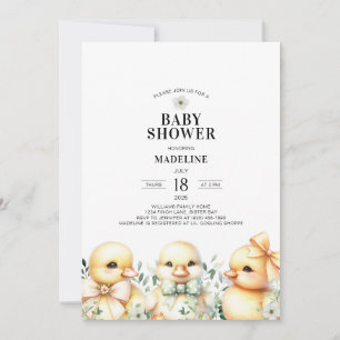 Invitación a Baby Shower neutral de género