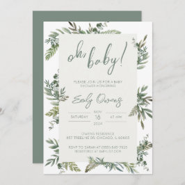 Invitación a Baby Shower neutral de género