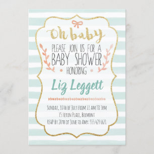 Invitación a Baby Shower neutral de género