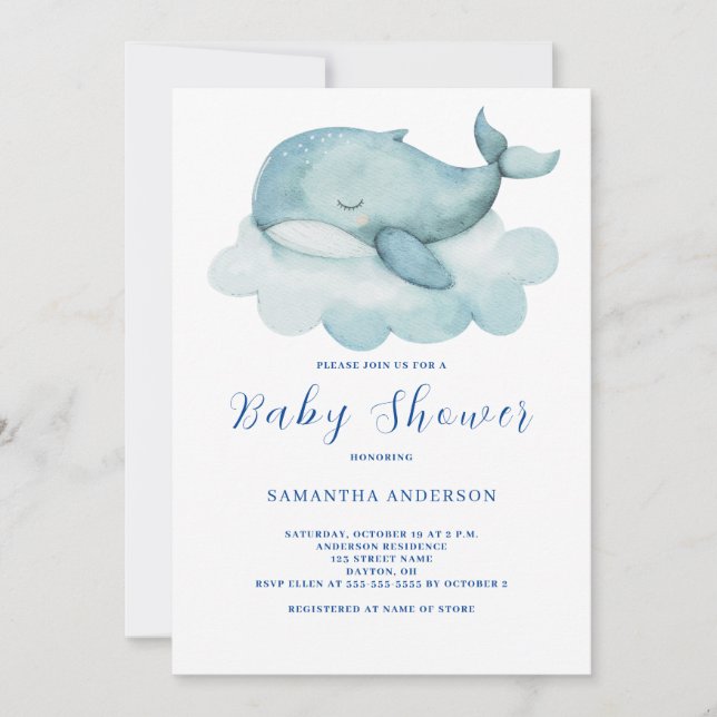 Invitación a Baby Shower neutral de género de ball (Anverso)