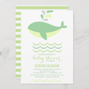 Invitación a Baby Shower neutral de género de ball