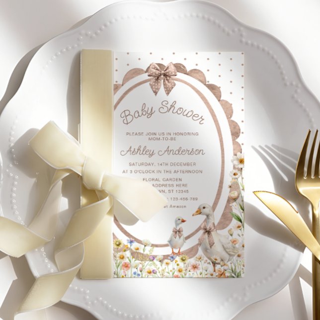 Invitación a Baby Shower neutral de Mama y Baby Go (Subido por el creador)