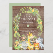 Invitación a Baby Shower neutral de RusticJungle S