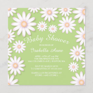 Invitación a Baby Shower neutral de Sweet Daisy