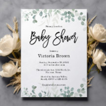 Invitación a Baby Shower neutral en cuanto a géner