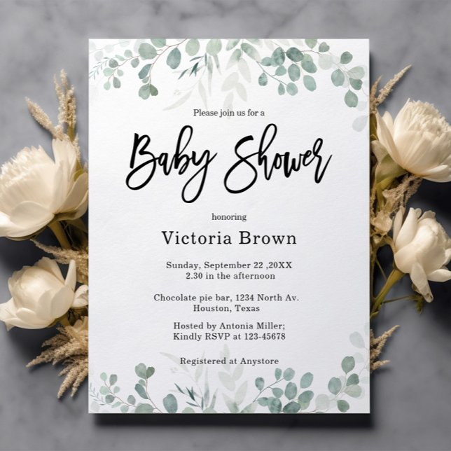 Invitación a Baby Shower neutral en cuanto a géner (Subido por el creador)