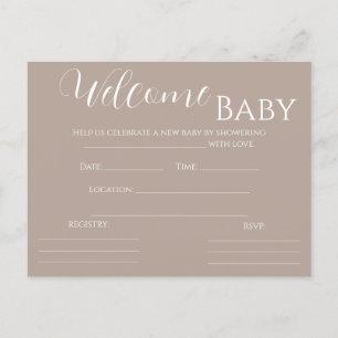 Invitación a Baby Shower neutral en cuanto a géner