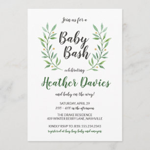Invitación a Baby Shower neutral en cuanto al géne
