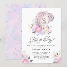 Invitación a baby shower niño o niña