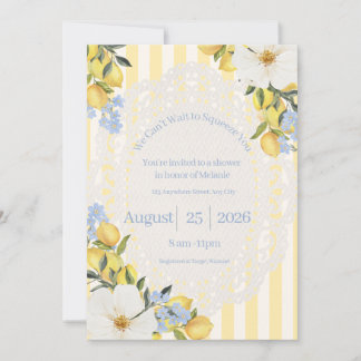 Invitación a baby shower 'No puedo esperar para ab