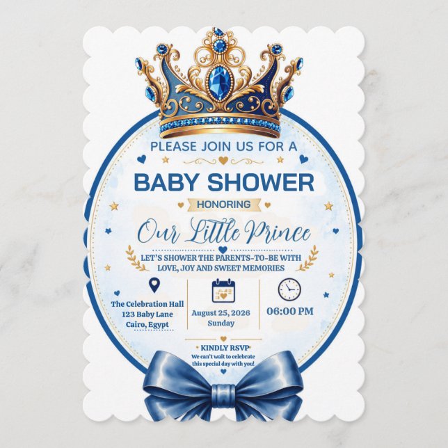 Invitación a baby shower nueva (Anverso)