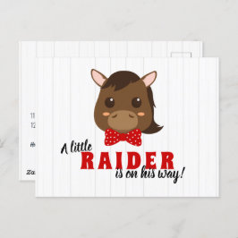 Invitación a Baby Shower para bebé de caballo