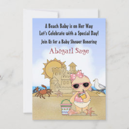 Invitación a Baby Shower para bebes de Guay Beach