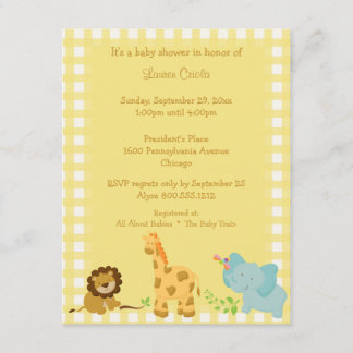 Invitación a Baby Shower para bebés gránulos amari