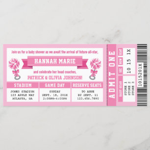 Invitación a Baby Shower para boletos deportivos,