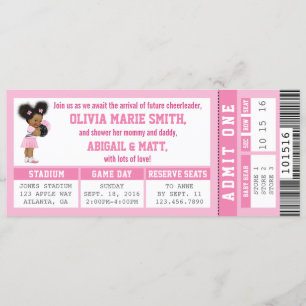 Invitación a Baby Shower para boletos deportivos, 