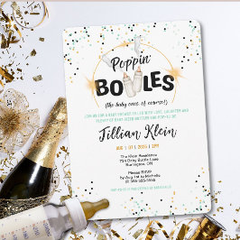 Invitación a Baby Shower para botellas de Poppin'