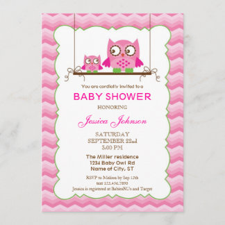 Invitación a Baby Shower para Chicas de madres y b