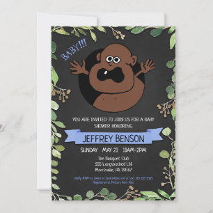 Invitación a Baby Shower para chicos divertidos