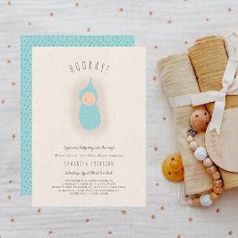 Invitación a Baby Shower para el niño pequeño