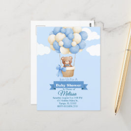 Invitación a Baby Shower para el oso bebé