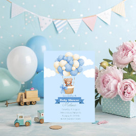 Invitación a Baby Shower para el oso bebé