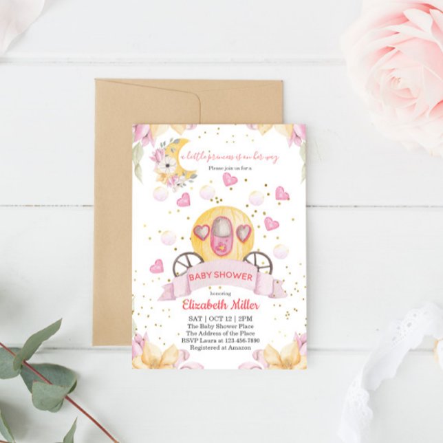 Invitación a Baby Shower para el transporte de Pri (Subido por el creador)